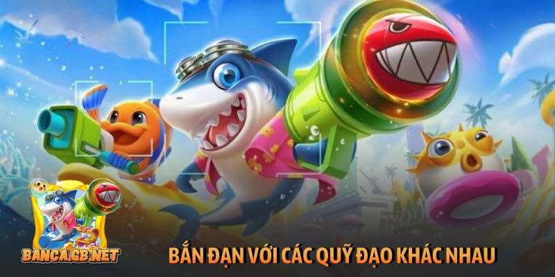 Bắn đạn với các quỹ đạo khác nhau