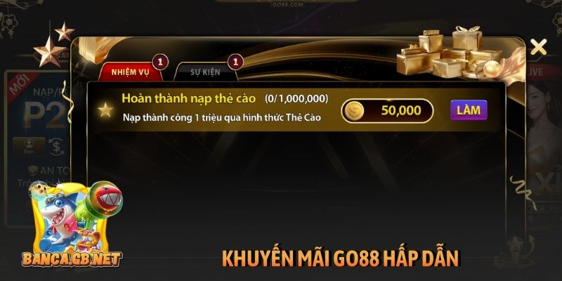 Khuyến mãi GO88 hấp dẫn