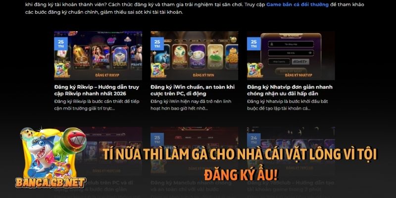 Tí nữa thì làm gà cho nhà cái vặt lông vì tội đăng ký ẩu