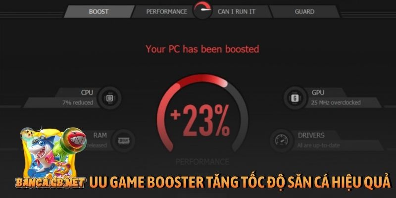 UU game Booster tăng tốc độ săn cá hiệu quả
